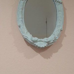 Small white mirror